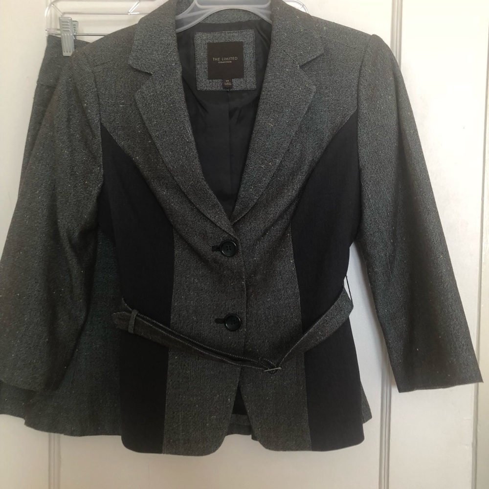 The Limited Petit Blue/Grey Tweed Suit